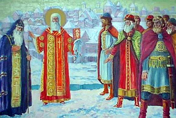 Иван Калита приглашает митрополита Петра в Москву