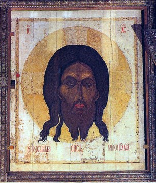 Спас Нерукотворный. Икона. Конец XIV - начало XV века
